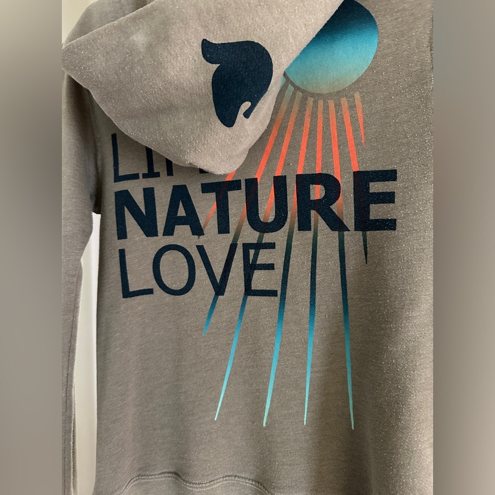 Freecity Tan Hoodie with Nature Graphic - Picture 4 of 9